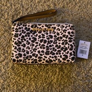 NEW MK Jet Set Travel Double Gusset Wristlet